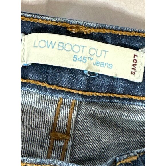 Levi’s 545 Women’s 8M Jeans Low Rise Bootcut Light Distress 32x30 - Picture 4 of 8